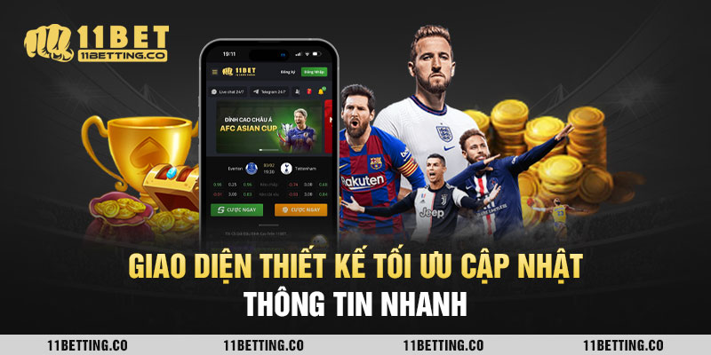 Giao diện thiết kế tối ưu cập nhật thông tin nhanh