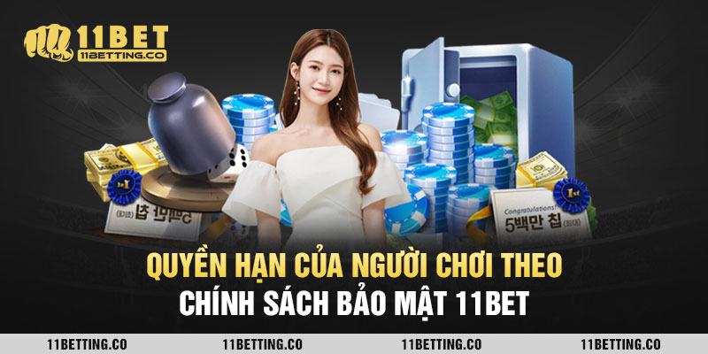 Quyền hạn của người chơi theo chính sách bảo mật 11bet